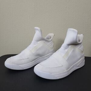 Soulsfeng Mens K170420 White Slip On High Top Running Shoes Size 10